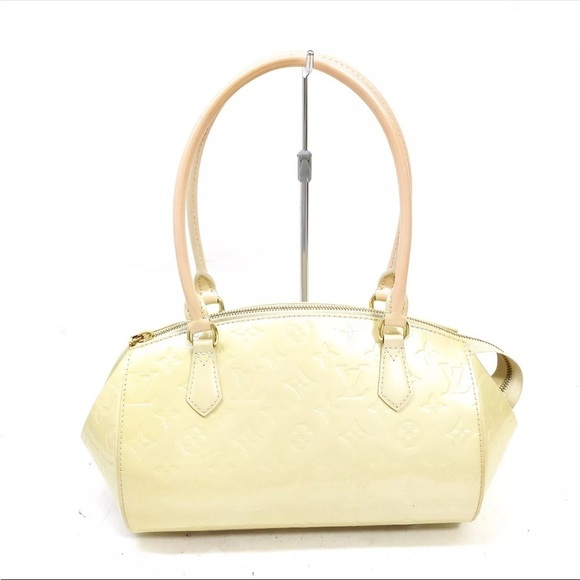 Louis Vuitton Sherwood PM Cream Vernis Shoulder Bag - Picture 2 of 11